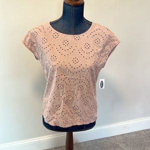 Old navy xs eyelet t shirt NWT